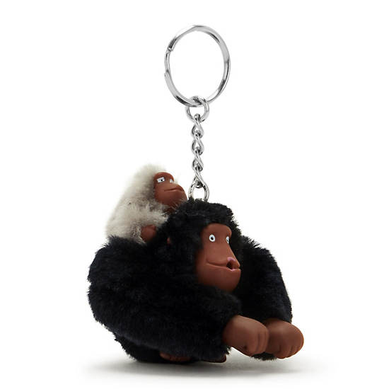 Accessoires Kipling Mom And Baby Mode Sven Monkey Keychain Noir | FR 1271QM